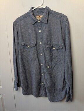 VINTAGE WOOLRICH Men Casual Button Down Shirt Long Sleeve Size Medium